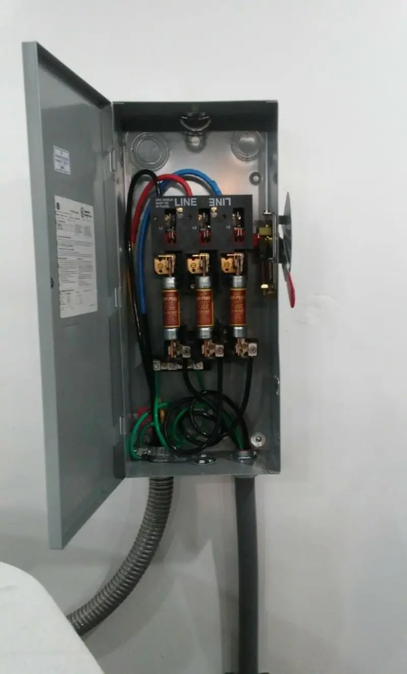 Three-phase disconnect switch installed for Electrical Wiring & Rewiring in Magnolia